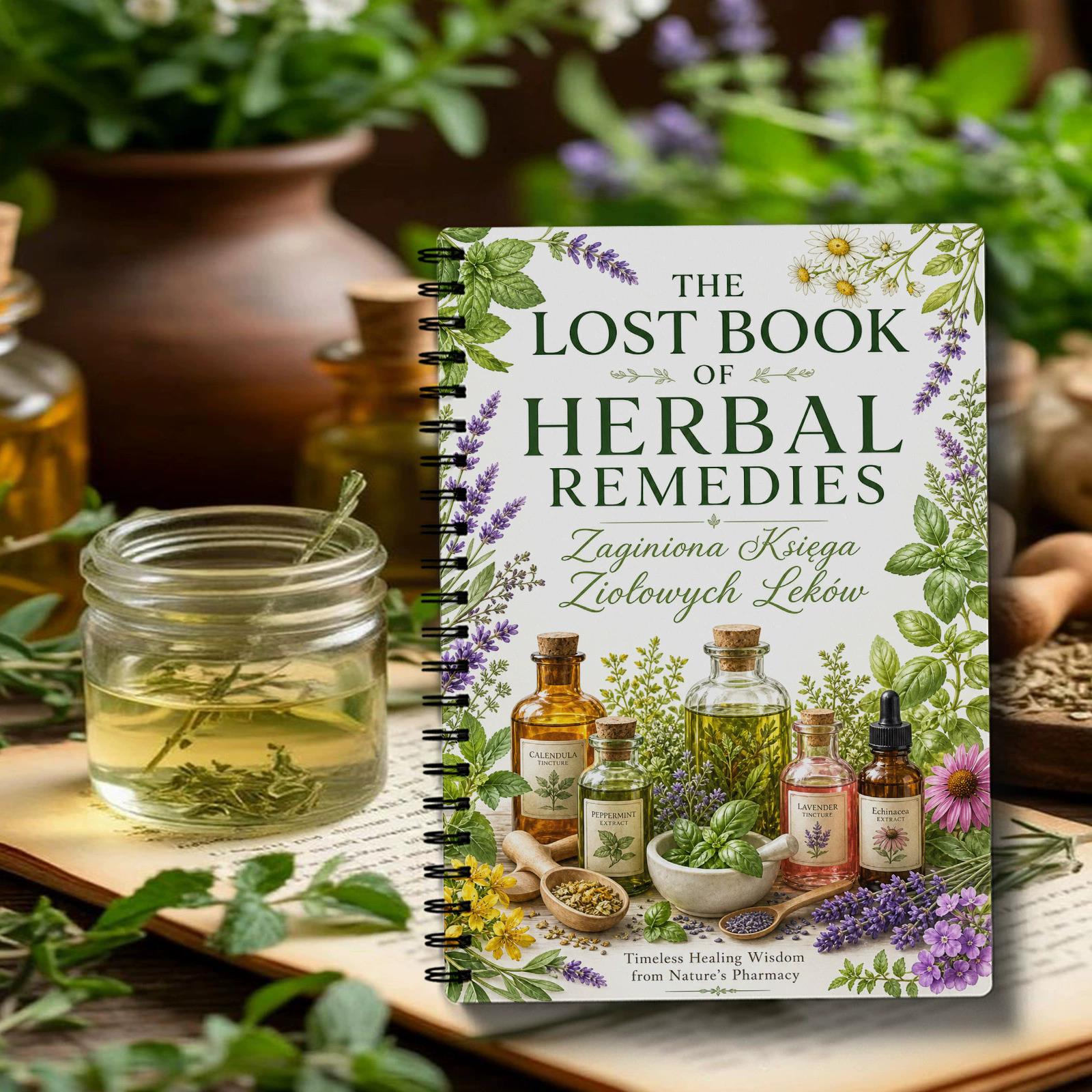 Herbal Wellness - Carnet de notes spirale « Remèdes
