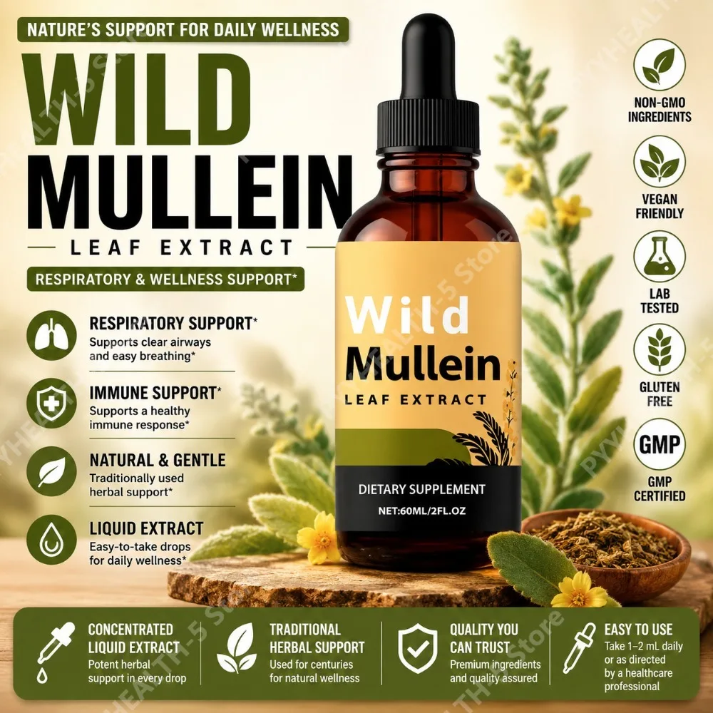 Herbal Wellness Drops - Gouttes de feuilles de molène sauvage