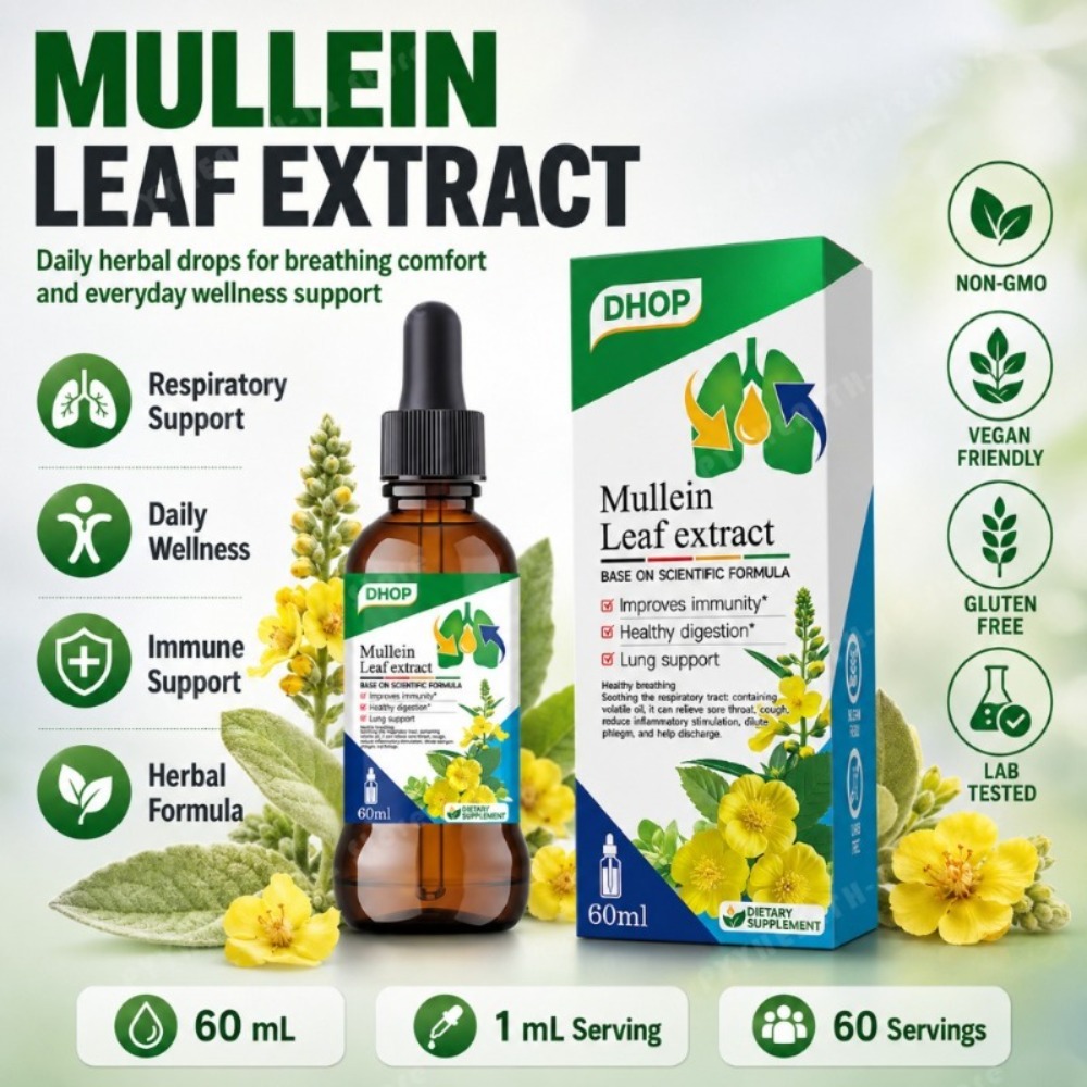 Herbal Wellness Drops - Extrait de feuille de molène en
