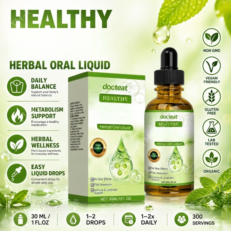 Herbal Wellness Drops - Extrait de feuille de menthe et