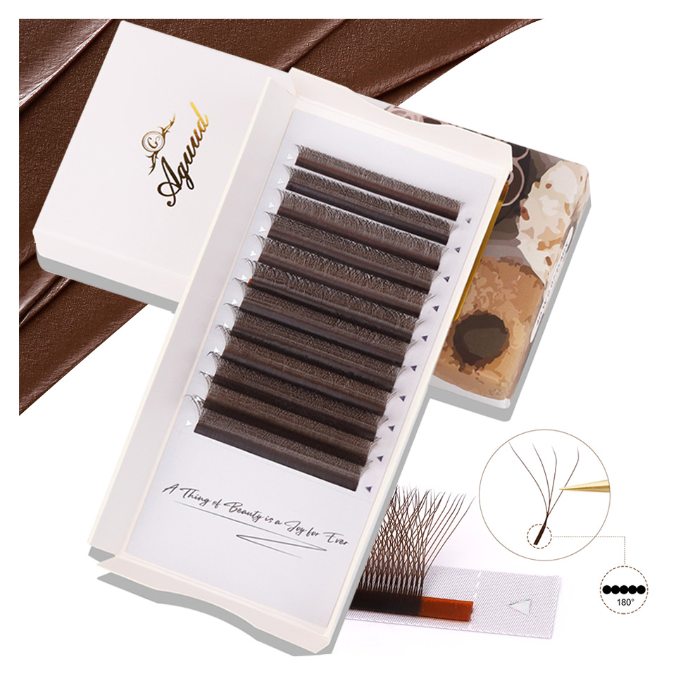 Red Clover Flower - Extensions de cils AGUUD marron 4D