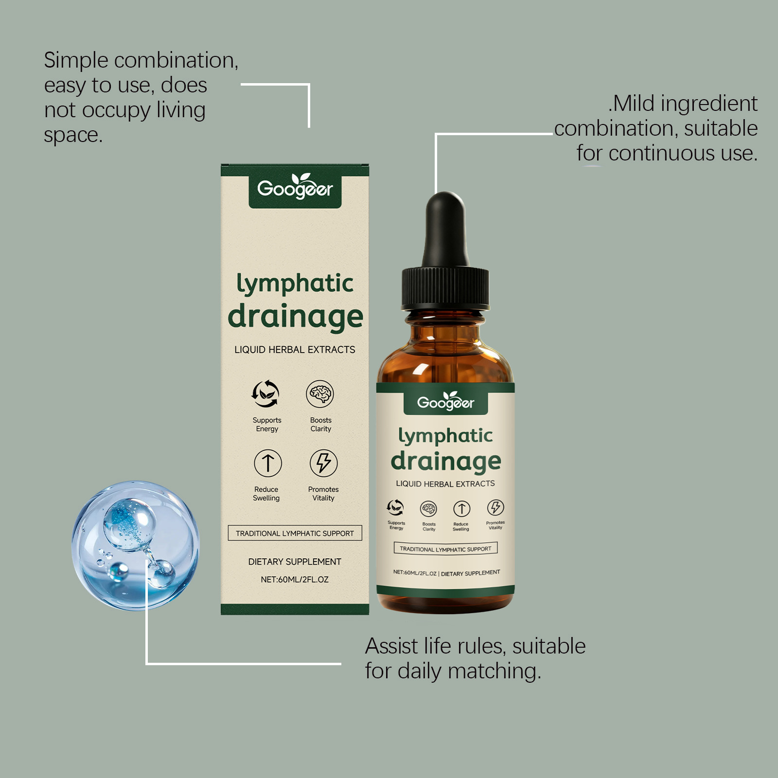 Gouttes de drainage lymphatiqu - Herbal Wellness Drops avis et prix
