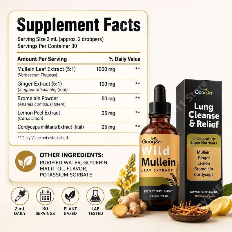 Gouttes liquides de molène, mé - Herbal Wellness Drops avis et prix