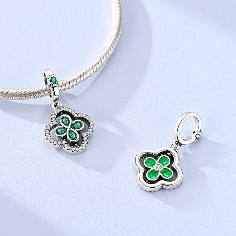 Pendentif en argent Sterling 9 - Red Clover Flower avis et prix