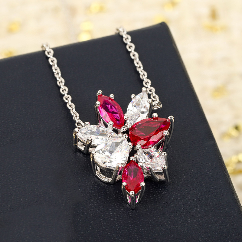 Bijoux en argent regardé 925 p - Red Clover Flower avis et prix