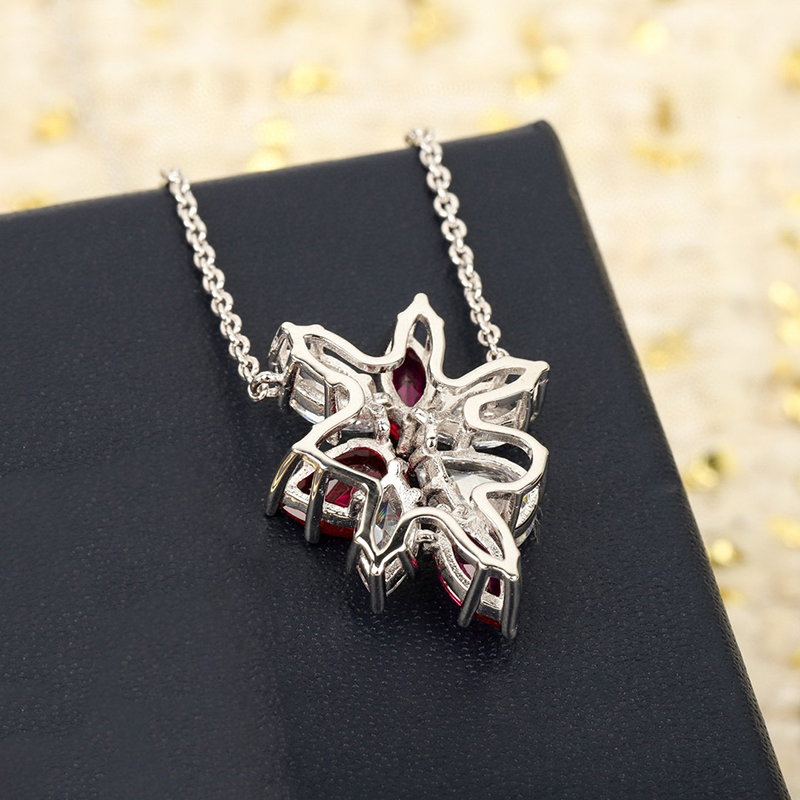Bijoux en argent regardé 925 p - Red Clover Flower avis et prix