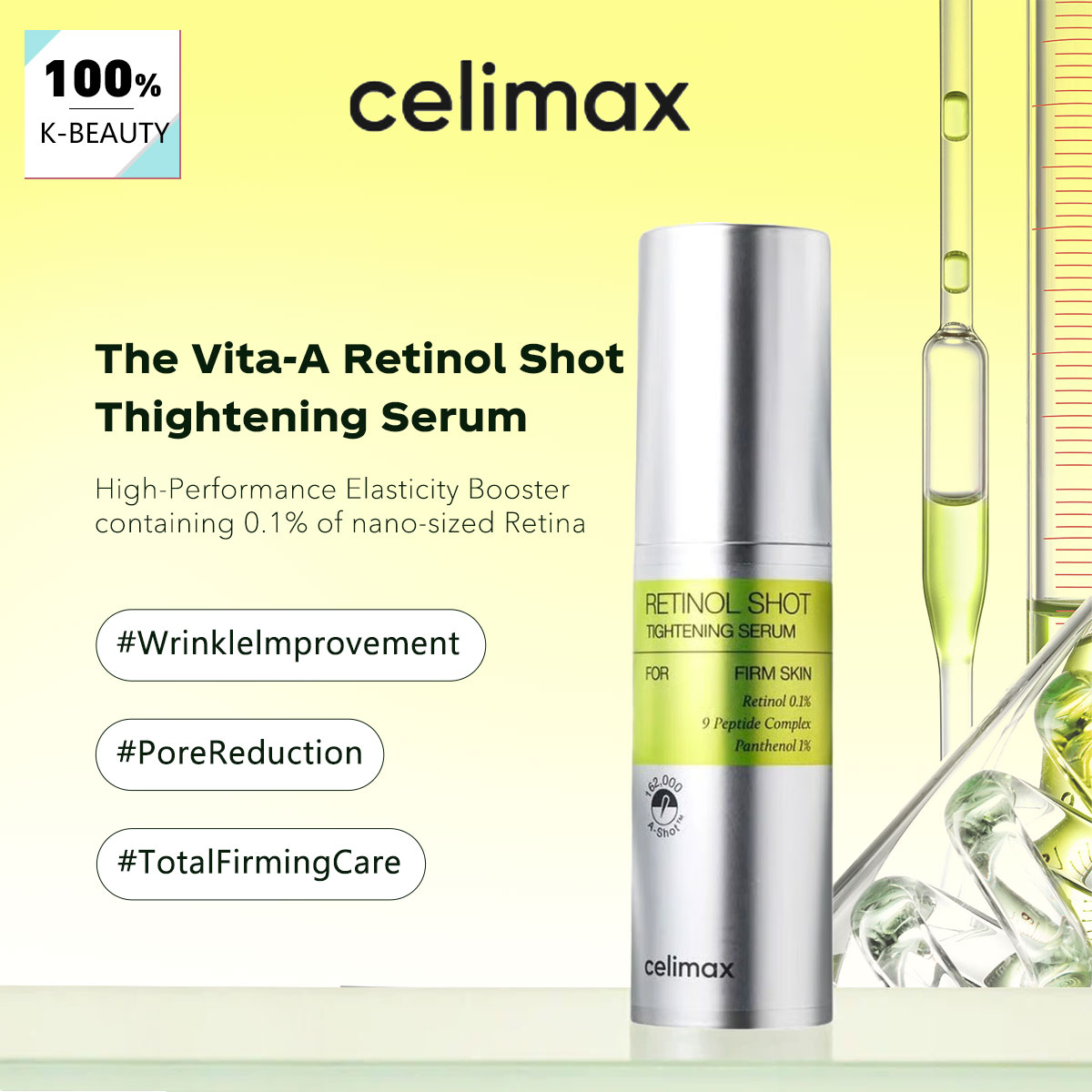 Celimax THE VITA-A RETINOL SHO - The Ordinary Serum Hyaluronic Acid avis et prix