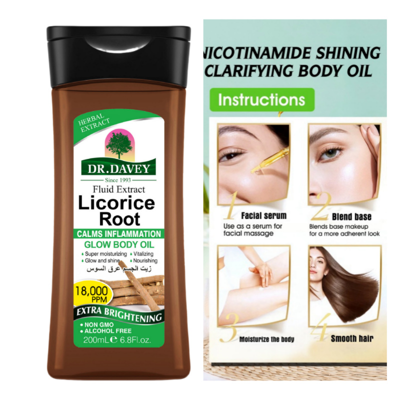 200ml huile pour le corps de r - Licorice Root Sticks avis et prix