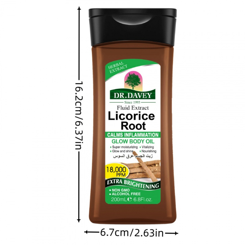 200ml huile pour le corps de r - Licorice Root Sticks avis et prix